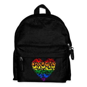 RAINBOW COEUR PAPILLON - Sac à dos Enfant - noir - Devant