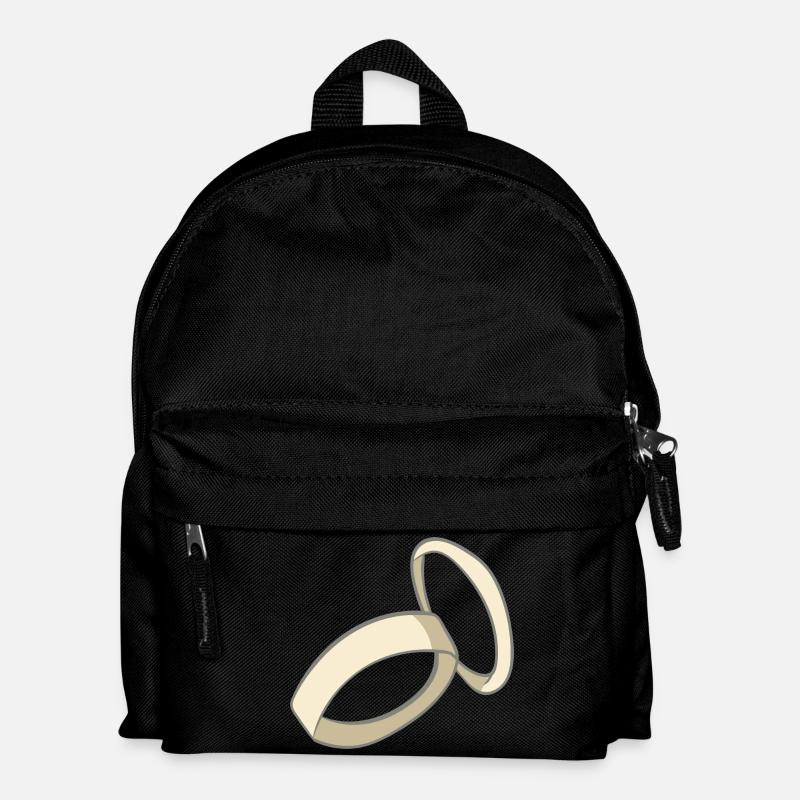 Hochzeit - Kinder Rucksack - Schwarz