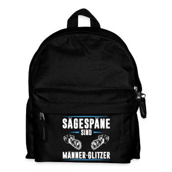 SÄGESPÄNE SIND MÄNNER GLITZER - Kinder Rucksack - Schwarz - Vorne