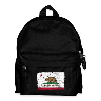 Californie Drapeau Vintage - Sac à dos Enfant - noir - Devant