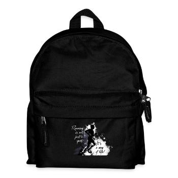 Läufer - Kinder Rucksack - Schwarz - Vorne