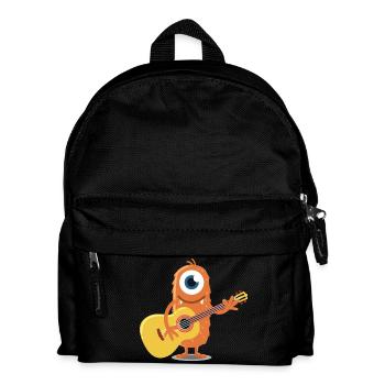 Cadeau de musique drôle MONSTER WITH GUITAR - Sac à dos Enfant - noir - Devant