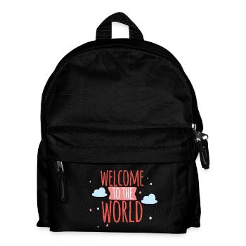 idée de cadeau naissance bébé enfant né naissance - Sac à dos Enfant - noir - Devant