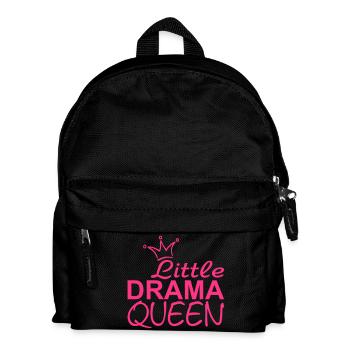 PETITE REINE de DRAME avec la couronne - Sac à dos Enfant - noir - Devant