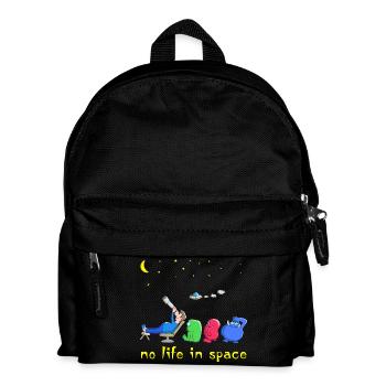 Lustige Aliens - Kinder Rucksack - Schwarz - Vorne