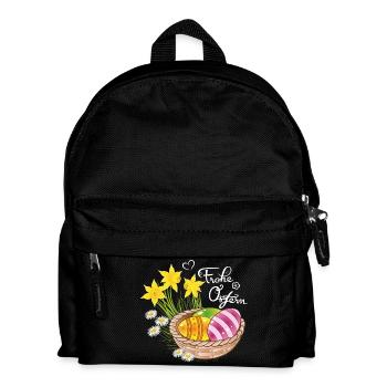 Joyeuses Pâques Panier de Pâques Oeufs de Pâques Oeufs de Pâques - Sac à dos Enfant - noir - Devant