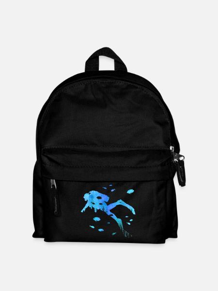 Diver - Fish - Diving - Scuba Deep Sea Diver - Kids' Backpack - black