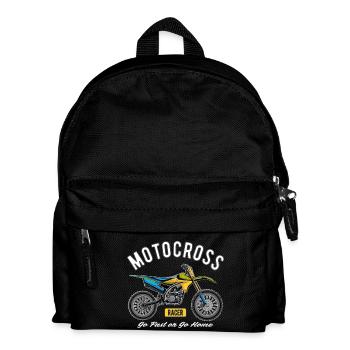 Motocross racer! - Kids' Backpack - black - Front