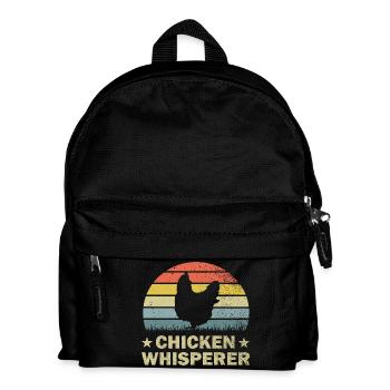Chicken chickens - Kids' Backpack - black - Front