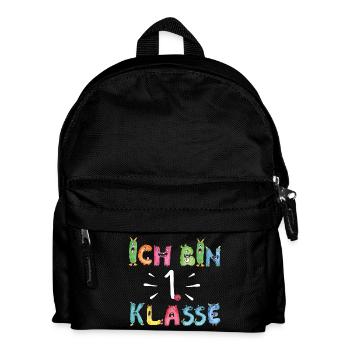 Monster Kids Ich bin 1. Klasse - Kinder Rucksack - Schwarz - Vorne