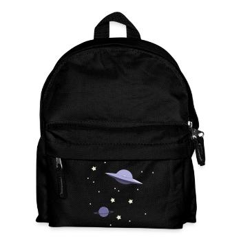 UFO im All - Kinder Rucksack - Schwarz - Vorne