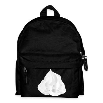 snow-white delicious cream hood for garnissing - Kids' Backpack - black - Front