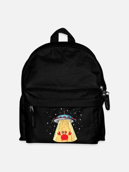 Alien Crab Visitor - Kids' Backpack - black