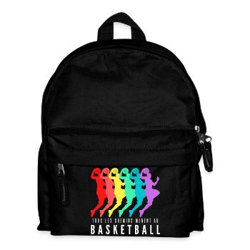 Tous les Chemins Mènent au Basketball - Sac à dos Enfant - noir - Devant