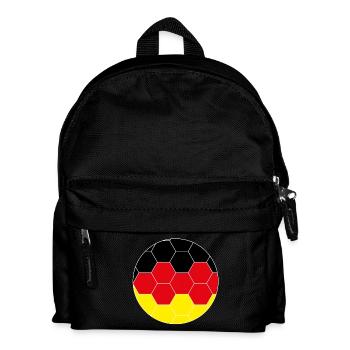 Hexagone du football allemand - Sac à dos Enfant - noir - Devant