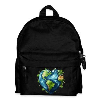 Aimez notre terre - Sac à dos Enfant - noir - Devant