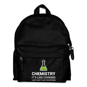 Chemie, das ist wie beim Kochen - Kinder Rucksack - Schwarz - Vorne