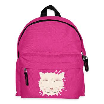 Katzen Fleck für alle Katzenfreunde zum Katzentag - Kinder Rucksack - Fuchsia - Vorne