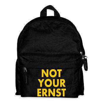 Not your ernst - Kinder Rucksack - Schwarz - Vorne