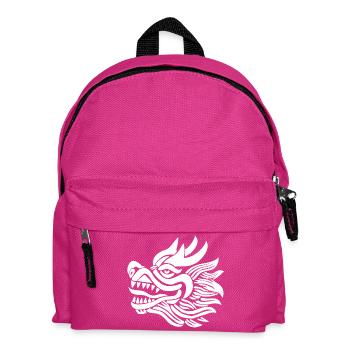 Tête de dragon chinois (blanc) - Sac à dos Enfant - fuchsia - Devant