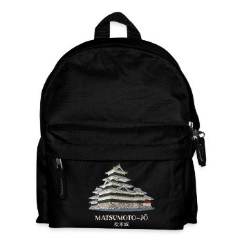 Château de Matsumoto-jo, Nagano, Japon dessin à la main - Sac à dos Enfant - noir - Devant