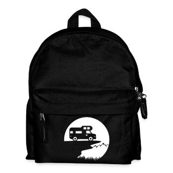 Vanlife Adventure: Stylish Camper Design - Kids' Backpack - black - Front