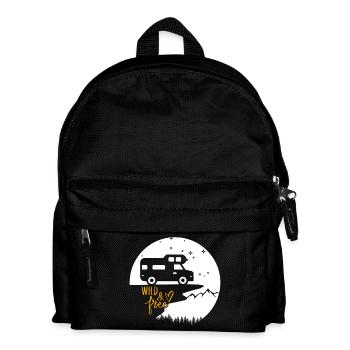 Vanlife & Camper Lifestyle Design - Kids' Backpack - black - Front