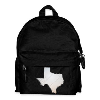 Echter Volleyball in der Texas State Landkarte - Kinder Rucksack - Schwarz - Vorne