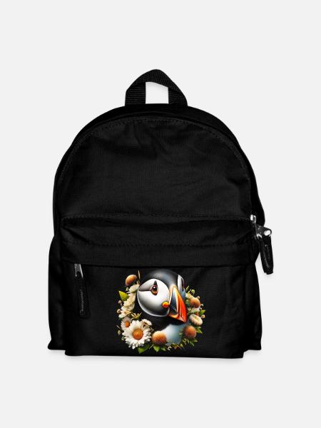 Papageitaucher - Kinder Rucksack - Schwarz