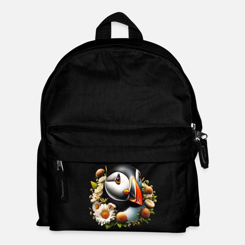 Papageitaucher - Kinder Rucksack - Schwarz