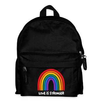 Love is stronger. LGBT - Kids' Backpack - black - Front