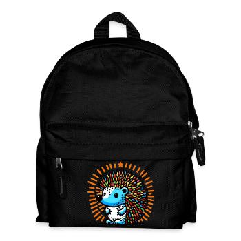Igel - Kinder Rucksack - Schwarz - Vorne