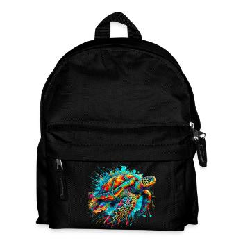 Turtle - Kids' Backpack - black - Front