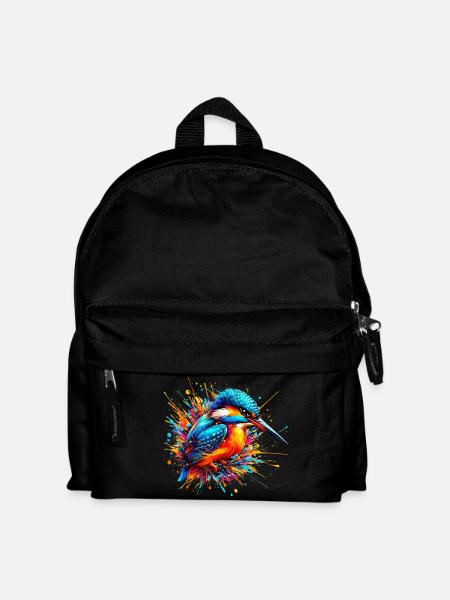 Eisvogel - Kinder Rucksack - Schwarz