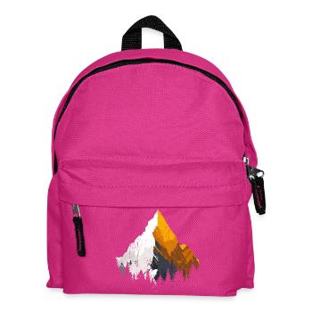 Golden Peak Mountain Silhouette - Kinder Rucksack - Fuchsia - Vorne