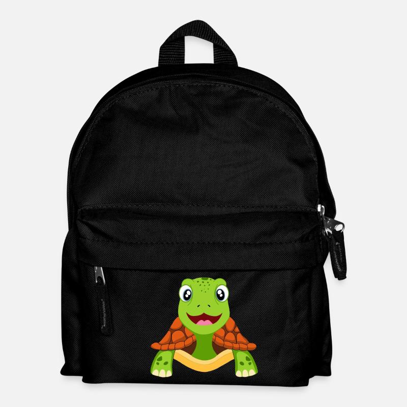 Schildkröte Schildkröten - Kinder Rucksack - Schwarz
