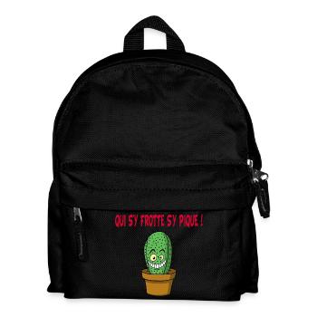 Cactus manga - Sac à dos Enfant - noir - Devant