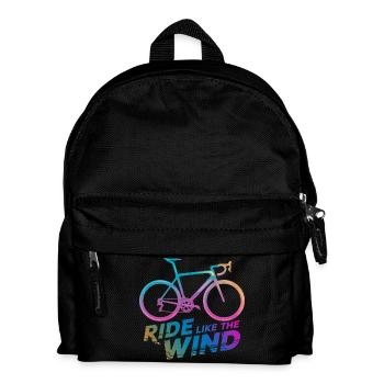 Graphique de balade à vélo dégradée - Sac à dos Enfant - noir - Devant