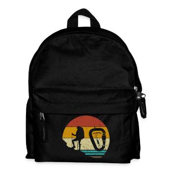 Bergsteiger Mountagnes Rocks - Kinder Rucksack - Schwarz - Vorne