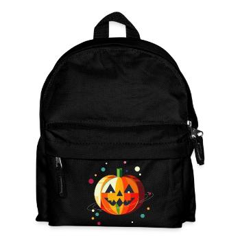 citrouille magique d’Halloween aux couleurs vives - Sac à dos Enfant - noir - Devant