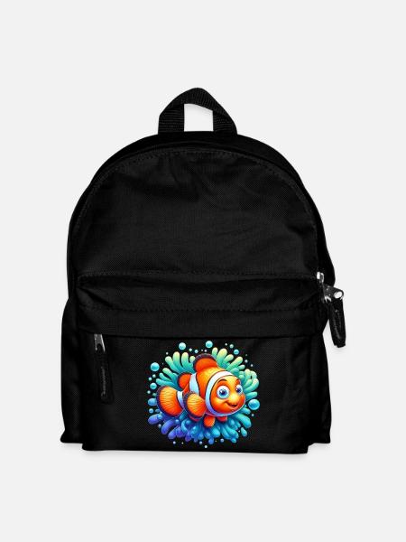 Clownfisch - Kinder Rucksack - Schwarz