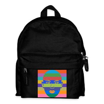 Farbenfrohe Frauenpower - Kinder Rucksack - Schwarz - Vorne