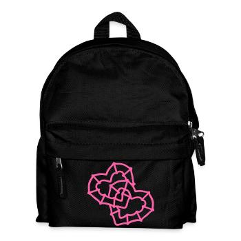 Herzen, die miteinander verflochten sind - Kinder Rucksack - Schwarz - Vorne