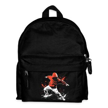 Breakdancer Streetart - Kinder Rucksack - Schwarz - Vorne