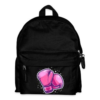 Boxhandschuhe Grafik - Kinder Rucksack - Schwarz - Vorne