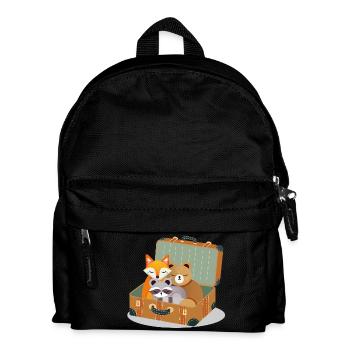 Animal lovers in a suitcase - adventure for children's hearts - Kids' Backpack - black - Front