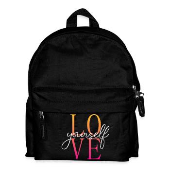 Love yourself / Selbstliebe / Liebe dich selbst - Kinder Rucksack - Schwarz - Vorne