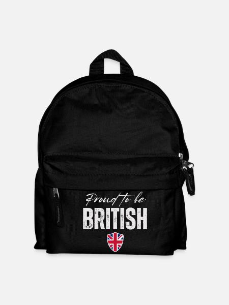 Proud British, Made in the UK - Kids' Backpack - black