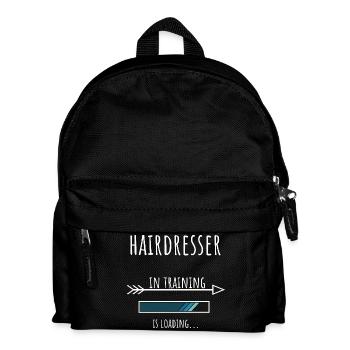 Hairdresser Geschenk Beruf Ausbildung - Kinder Rucksack - Schwarz - Vorne