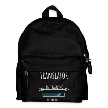 Translator Gift Profession Education - Kids' Backpack - black - Front